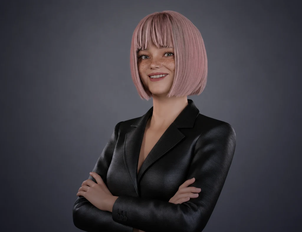 IAMX digital human character illustration